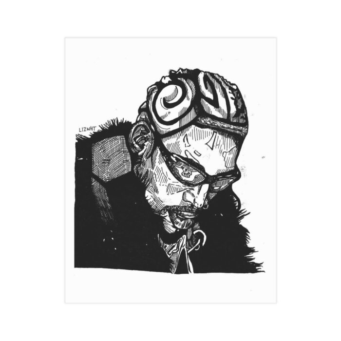 Dennis Rodman 'Swirly' Print